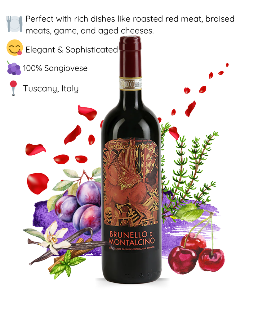 For the wine-loving dad: CASTELLO DI ROMITORIO - 2020 Brunello di Montalcino D.O.C.G.