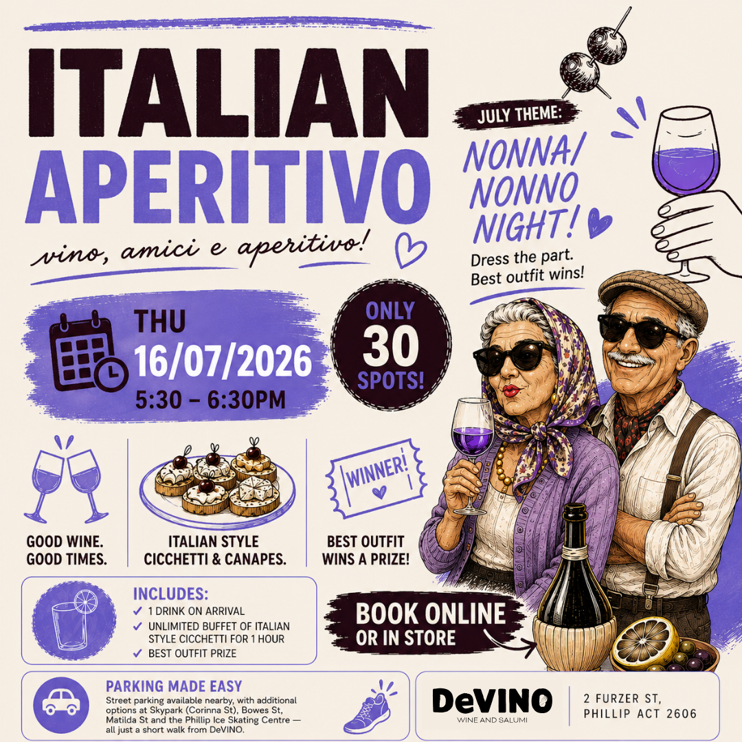 Italian Aperitivo – NONNA / NONNO NIGHT